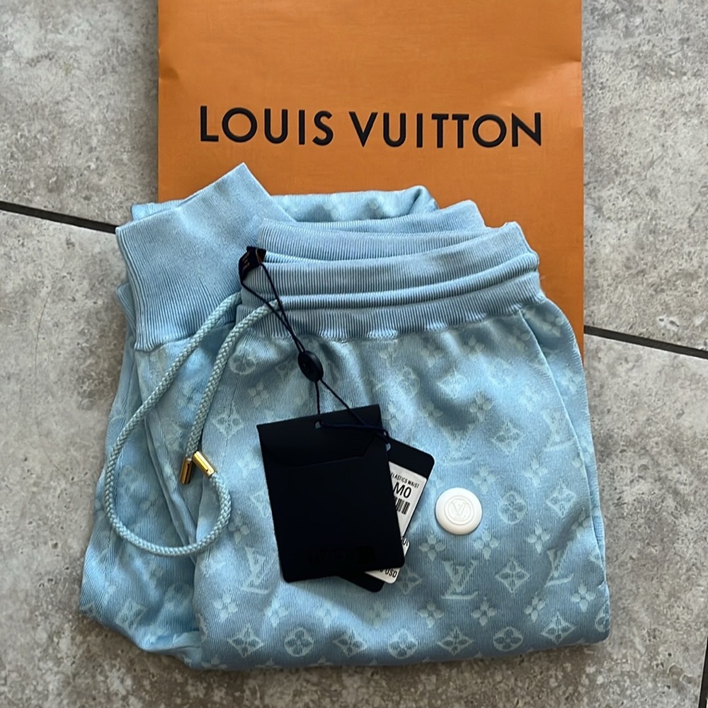 Light blue Louis Vuitton Joggers. Never worn!